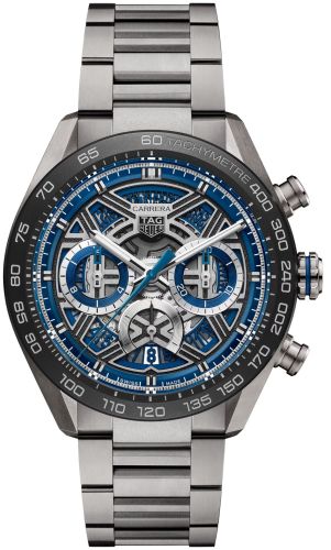 TAG Heuer Carrera Chronograph Extreme Sport Titanium - Ceramic / Blue / Bracelet